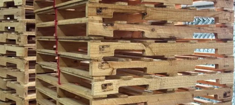 Tarimas rifle de madera nueva con sello de tratamiento térmico